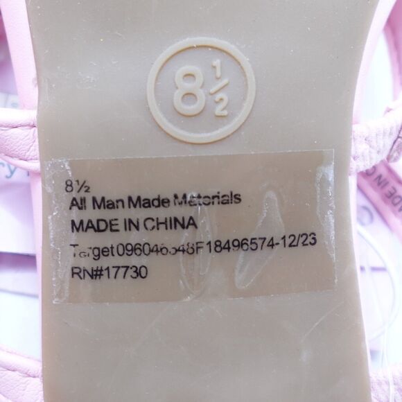 NWT Wild Fable Sz 8.5 Heels Pink Marcella Strappy Bows Slip-On Coquette Preppy - Picture 12 of 16